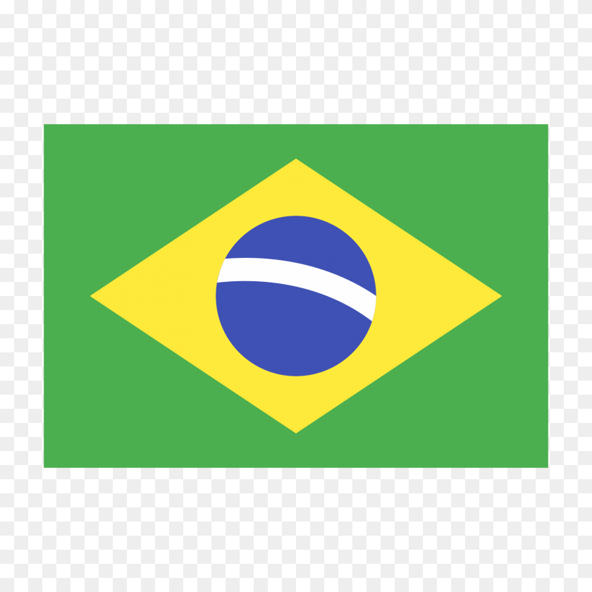 1600x1600 Значок Бразилии - Флаг Бразилии Png
