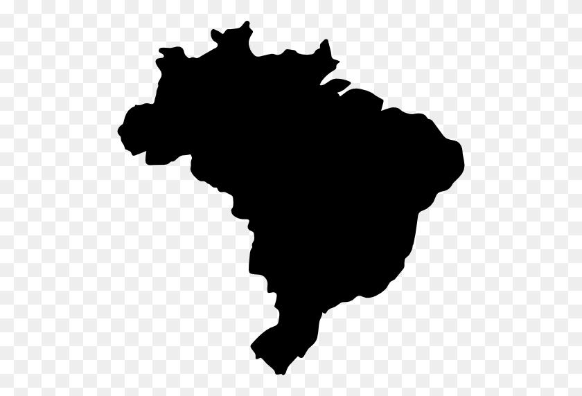 512x512 Brazil Map - Brazil PNG