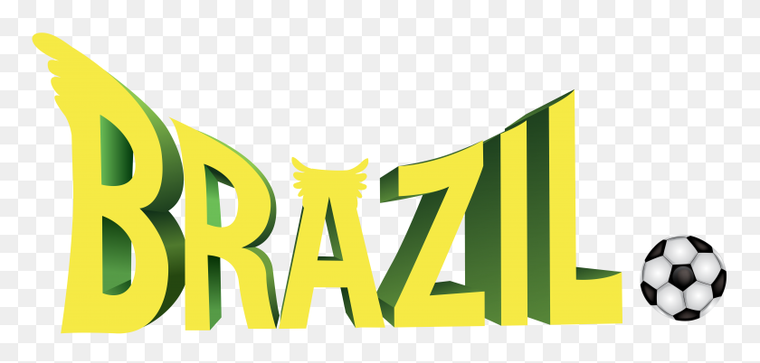 7000x3070 Brazil Soccer Png Clip Art - Soccer Border Clipart