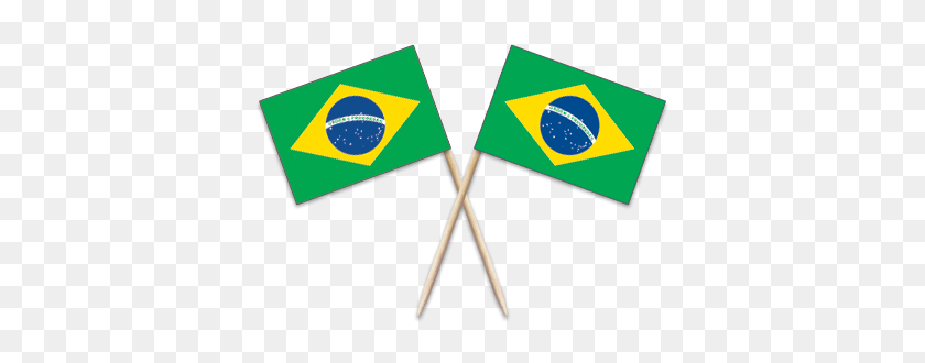 400x270 Brasil Palillo De Dientes Banderas - Bandera De Brasil Png