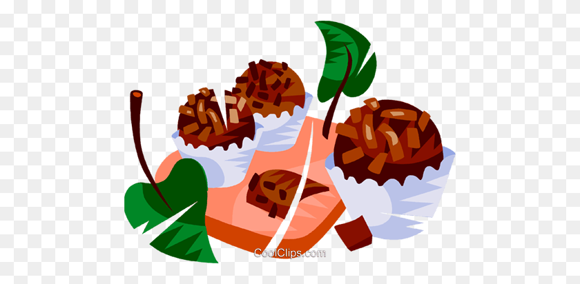 480x352 Brazilian Chocolate Fudge Candy Royalty Free Vector Clip Art - Fudge Clipart