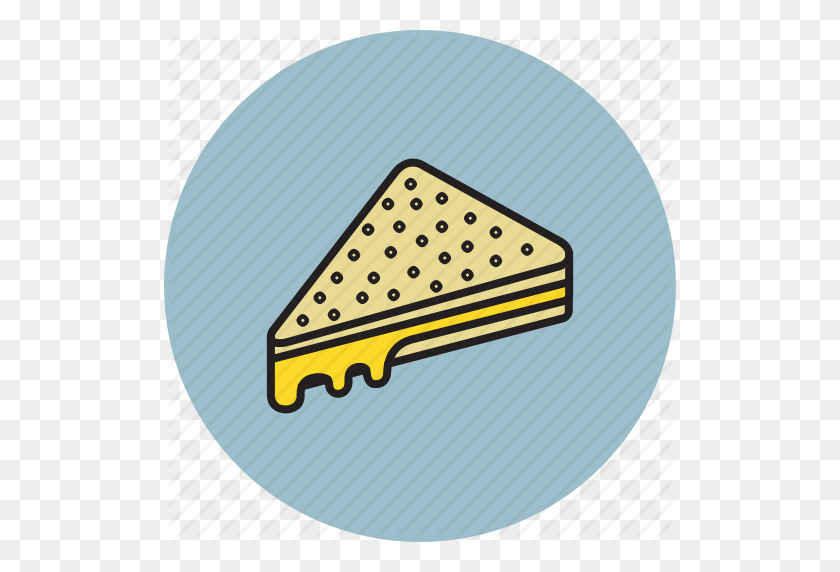 512x512 Bread, Cheese, Food, Grilled, Sandwich Icon - Grilled Cheese PNG