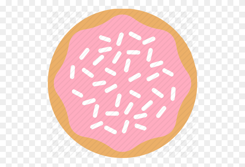 512x512 Pan, Postre, Donuts, Donuts, Alimentos, Pasteles, Sprinkles Icono - Sprinkles Png