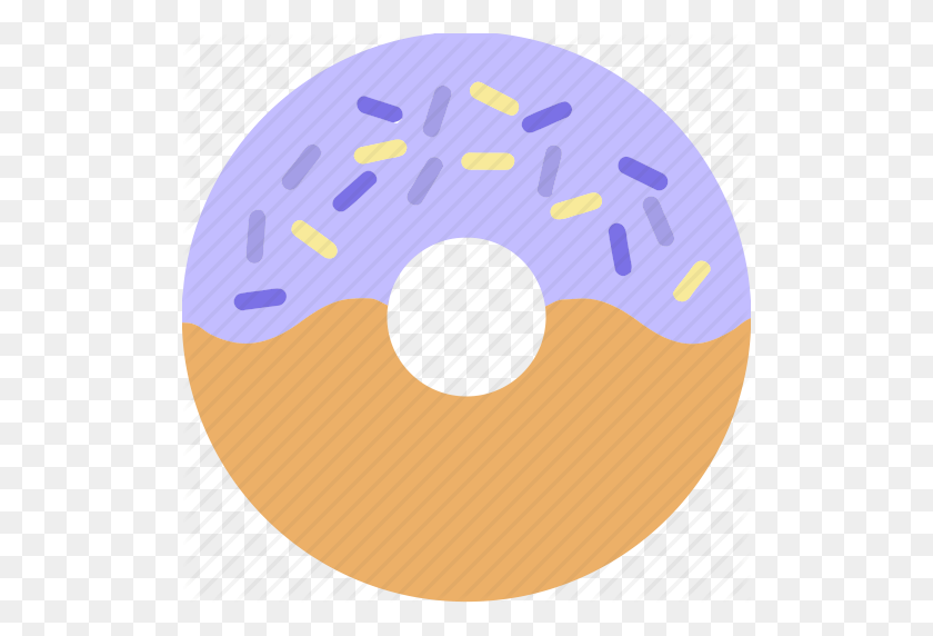 512x512 Pan, Postre, Donuts, Donuts, Alimentos, Pasteles, Sprinkles Icono - Donut Png Imágenes Prediseñadas