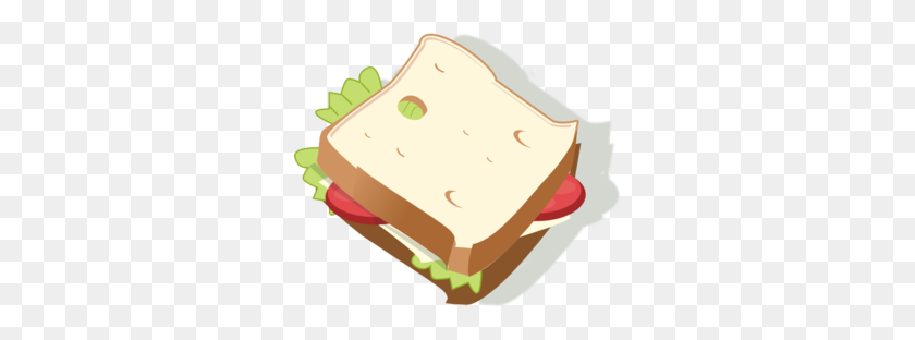 300x252 Bread Sandwich Clipart, Explore Pictures - Peanut Butter And Jelly Sandwich Clipart