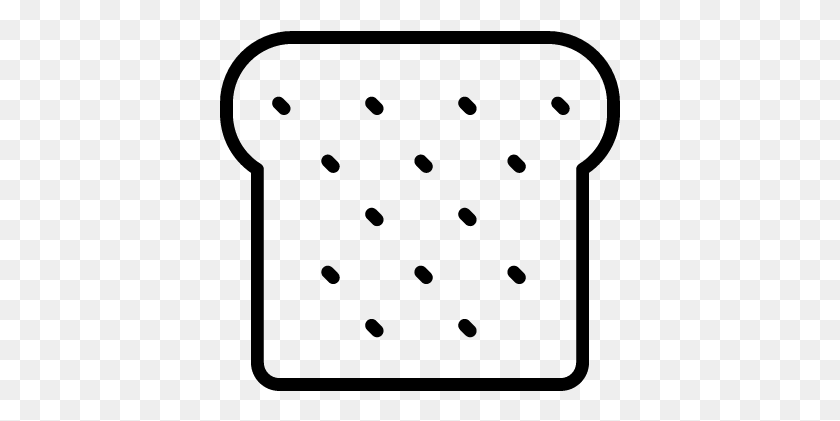 401x361 Bread Slice Vector - Slice Of Bread Clipart