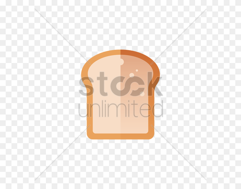 600x600 Bread Slice Vector Image - Slice Of Bread PNG