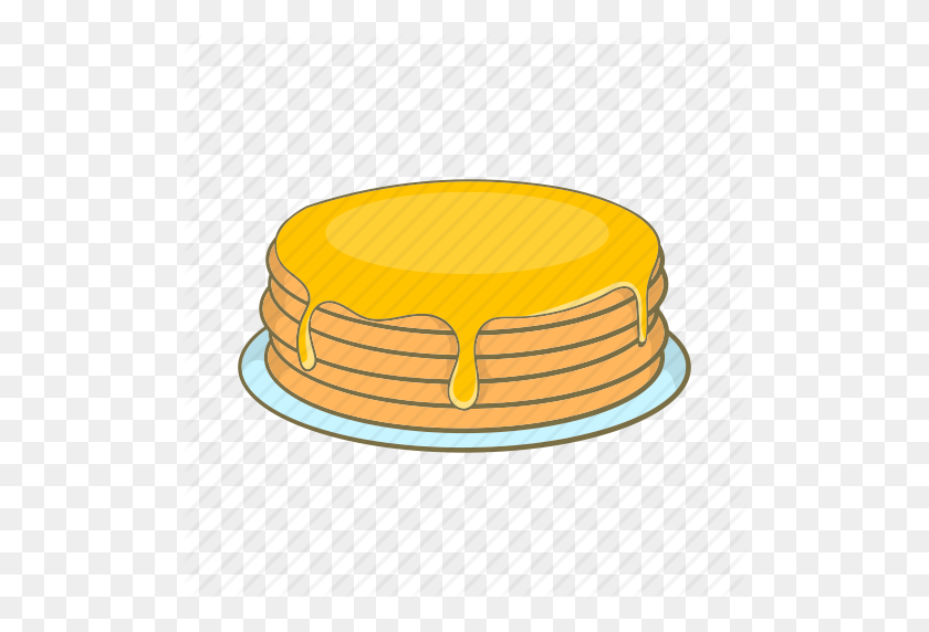 512x512 Breakfast, Cartoon, Dessert, Food, Honey, Pancakes, Sign Icon - Pancakes PNG