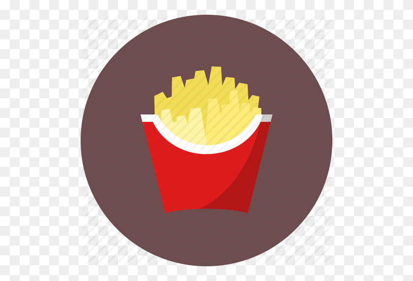 512x512 Breakfast, Chips, Fast Food, Food, French Fries, Fried Potato - French Fries PNG