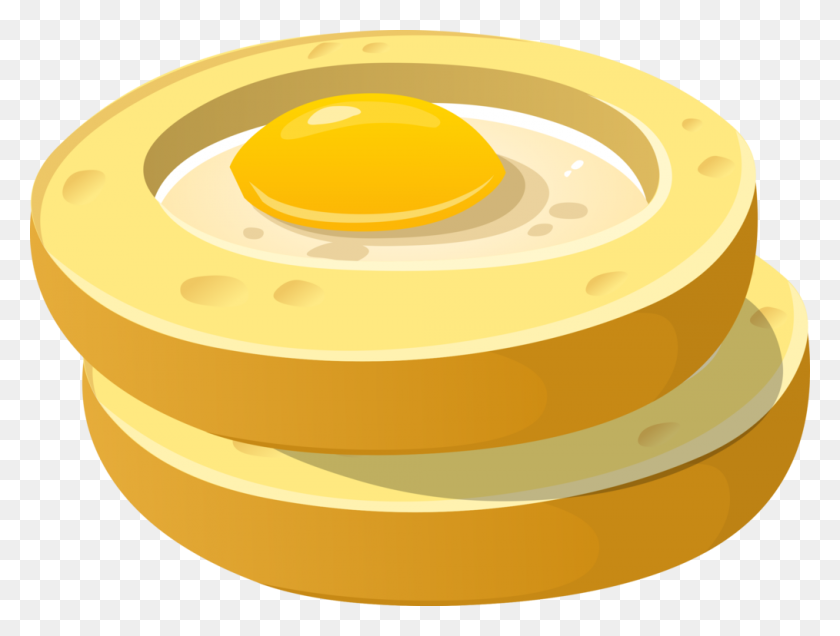1014x750 Breakfast Fried Egg Coffee Eggs Benedict English Muffin Free - Omelette Clipart