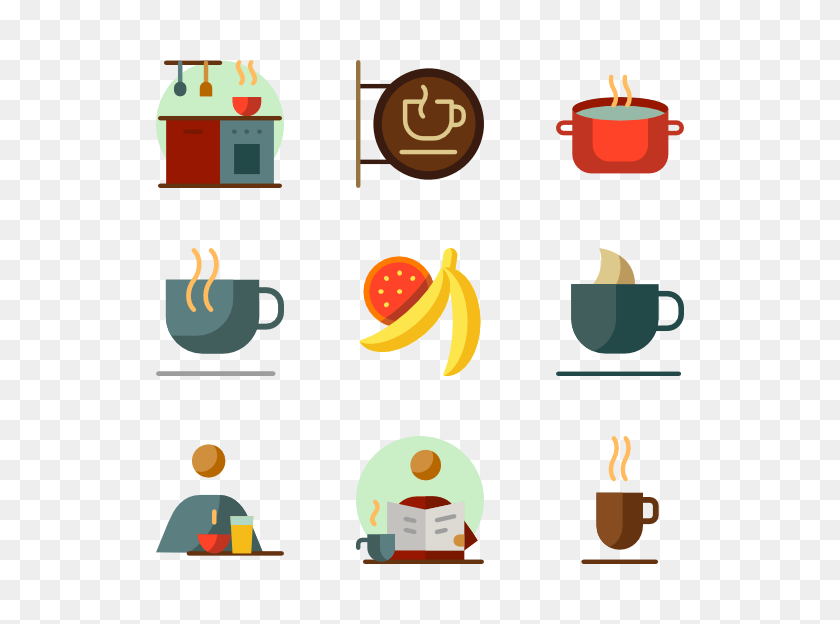 600x564 Breakfast Icon Packs - Breakfast PNG