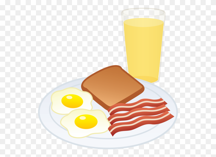 544x550 Desayuno Comida Con Jugo De Alimentos Y Bebidas Clipart - Cafetería Clipart