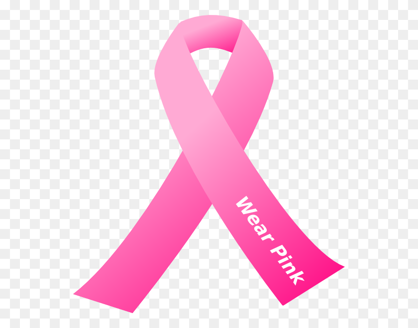 546x599 Breast Cancer Awareness Pink Ribbon Clip Art - Pink Breast Cancer Ribbon Clip Art
