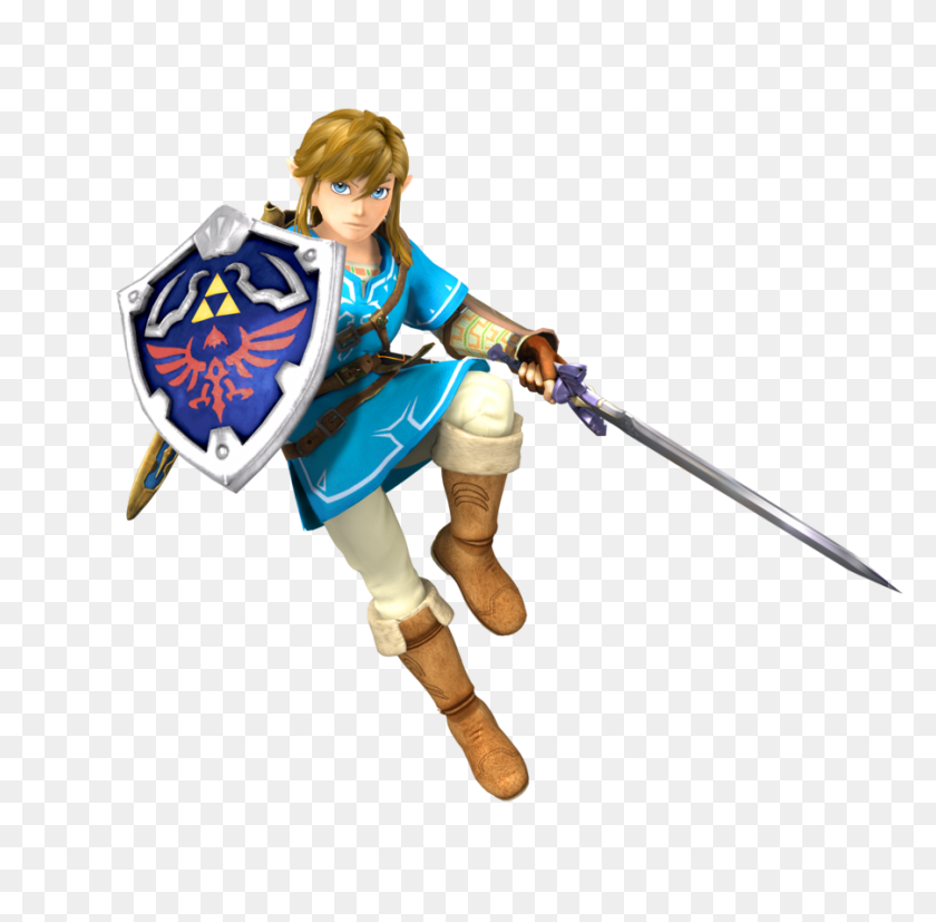 901x886 Breath Of The Wild Link Png Png Image - Breath Of The Wild Logo PNG