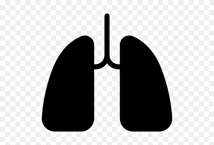 512x512 Breathing, Medical, Lung, Body Parts, Body Organ Icon - Lungs Clipart