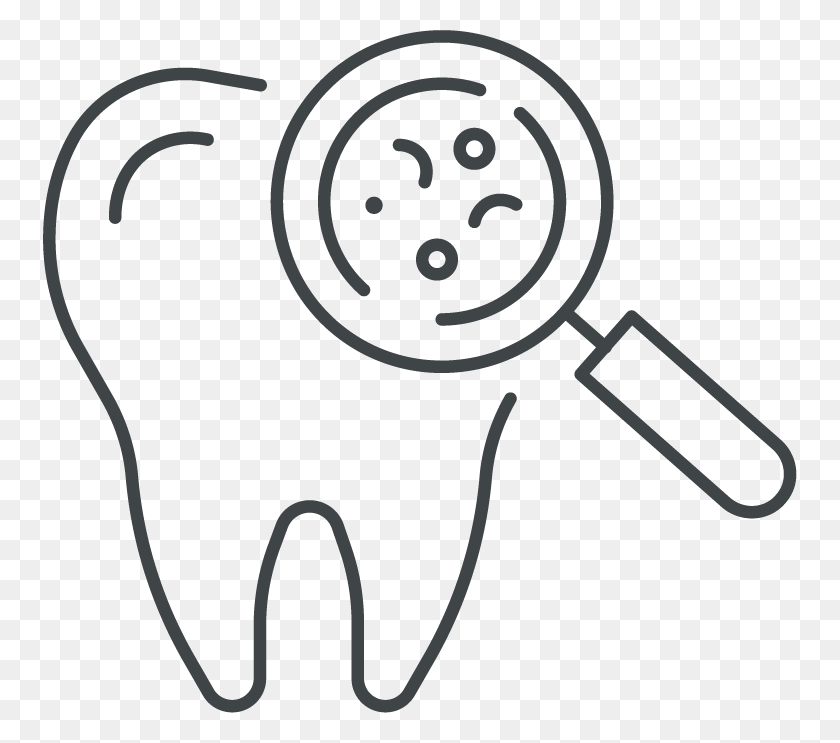 754x683 Brenner Family Dental - Зуб Черно-Белый Клипарт