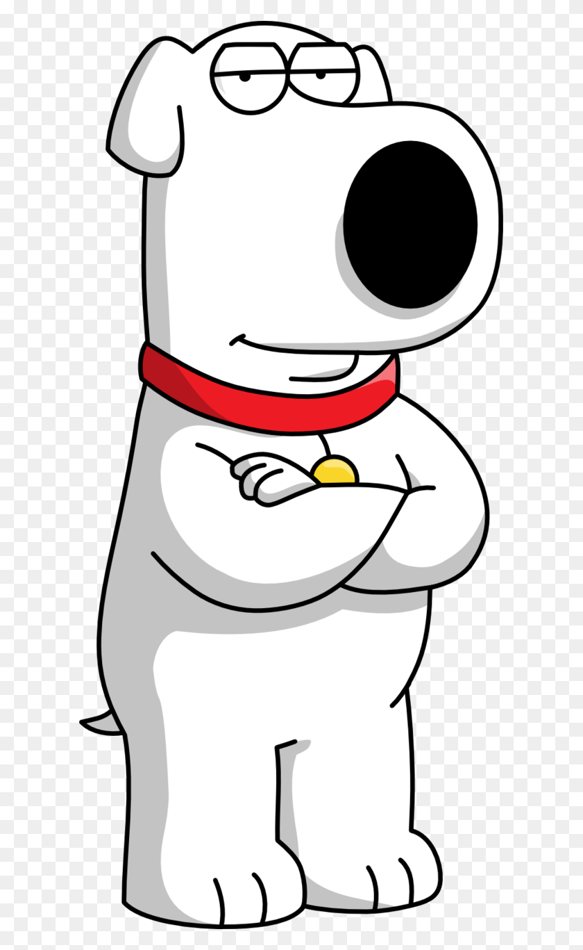 611x1307 Brian Griffin - Peter Griffin Face PNG