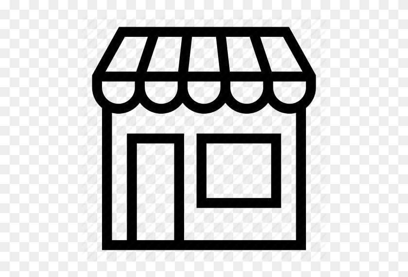 512x512 Brick And Mortar, Commerce, Shop, Store Icon - Store Icon PNG