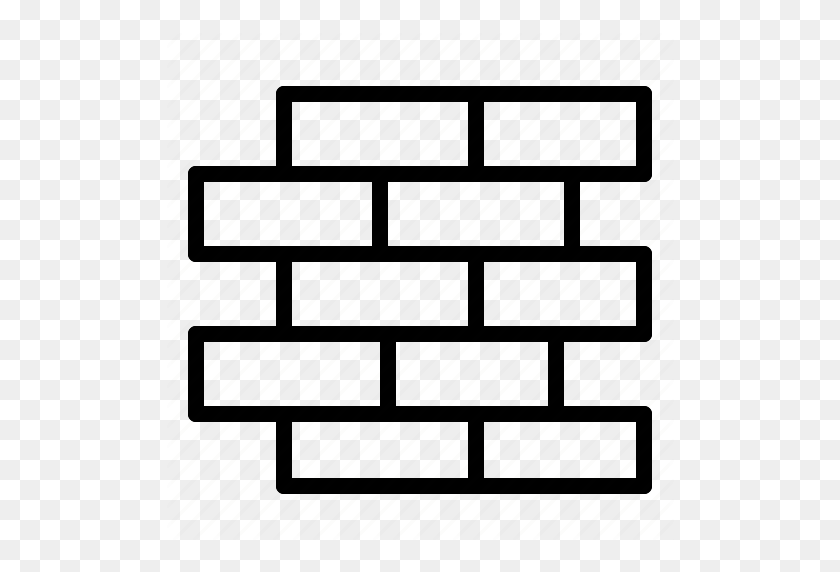 512x512 Brick, Buld, Construction, Wall Icon - Brick Pattern PNG