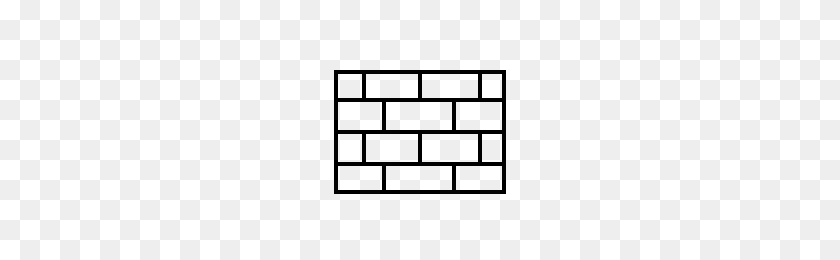 200x200 Brick Wall Icons Noun Project - Brick Wall PNG
