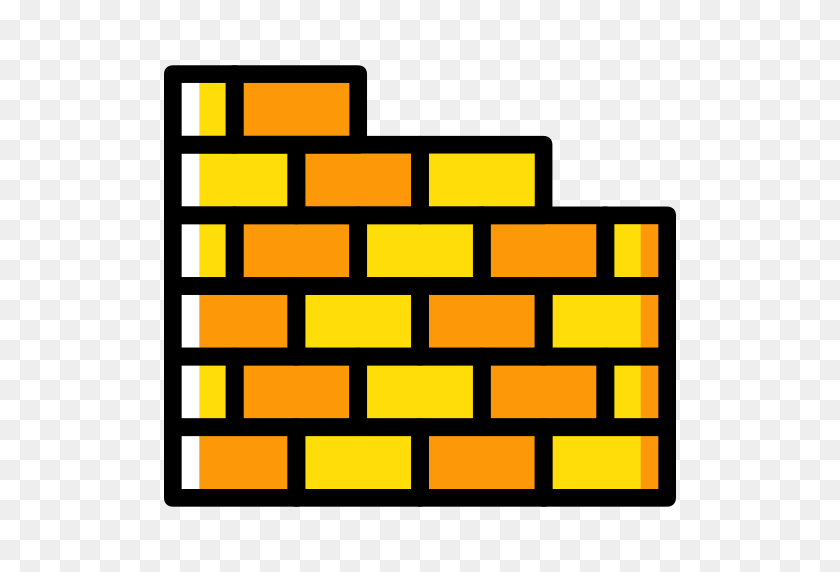 512x512 Brick Wall Wall Png Icon - Brick Pattern PNG