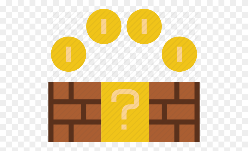 512x452 Bricks, Coin, Game, Gaming, Mario, Play Icon - Mario Coin PNG