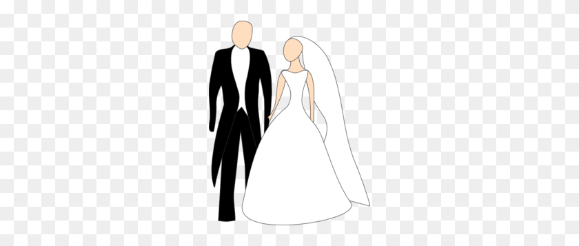 234x297 Жених И Невеста Картинки - Свадебное Платье Клипарт