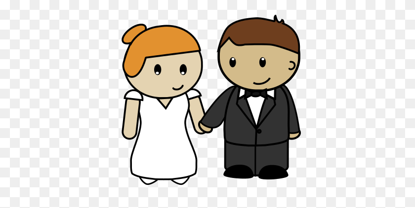 378x362 Bride And Groom Clip Art Look At Bride And Groom Clip Art Clip - Std Clipart
