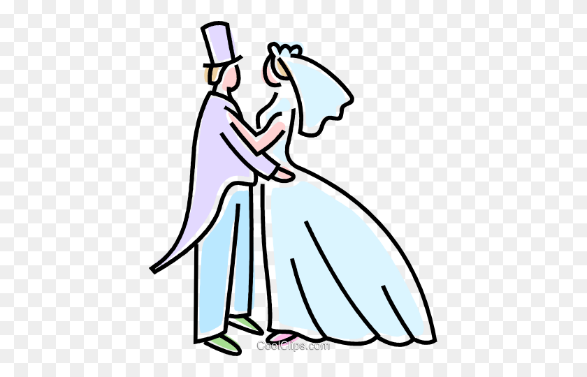 413x480 Bride And Groom Royalty Free Vector Clip Art Illustration - Free Bride Clipart