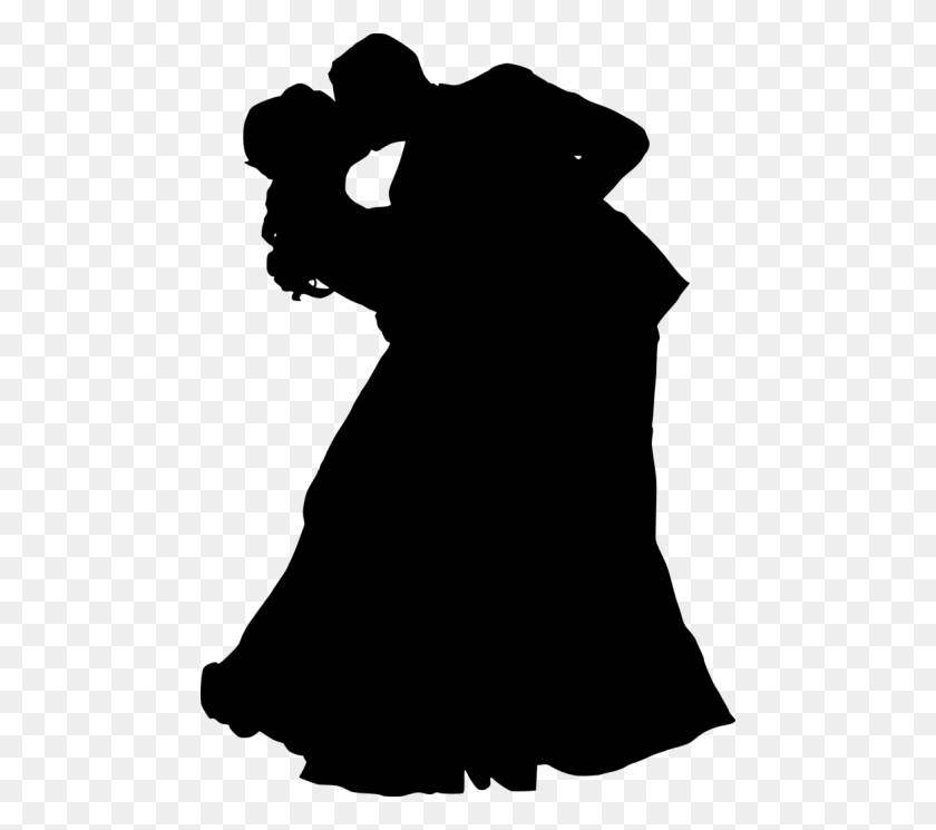 480x685 Bride And Groom Silhouette Png - Model Silhouette PNG