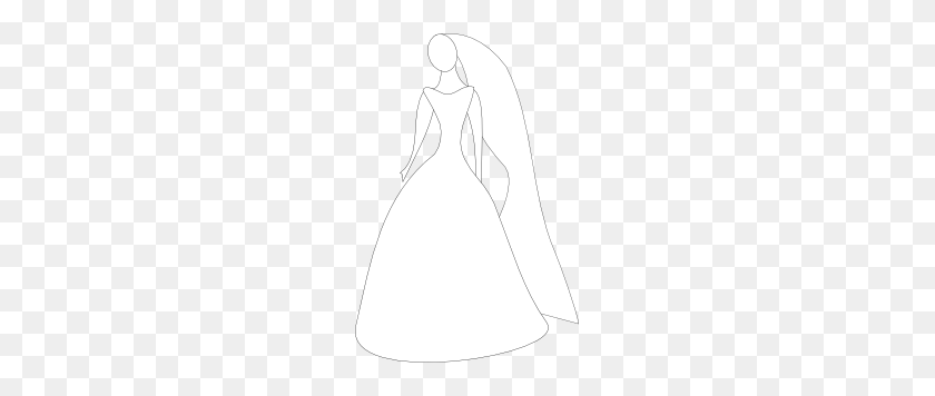 201x296 Bride In Wedding Dress Clip Art - Wedding Dress Clipart