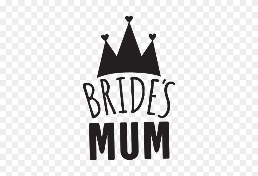 512x512 Bride Mum Wedding Phrase - Bride PNG