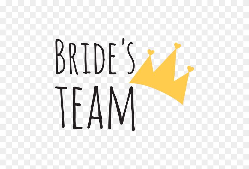 512x512 Bride Team Crown Wedding Phrase - Tiara PNG