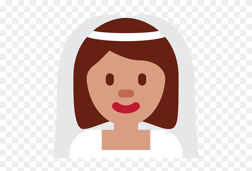 512x512 Bride With Veil Emoji For Facebook, Email Sms Id - Veil PNG