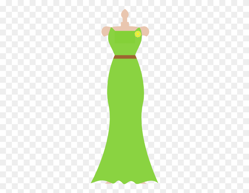 228x593 Bridesmaid Dress Cliparts - Gown Clipart