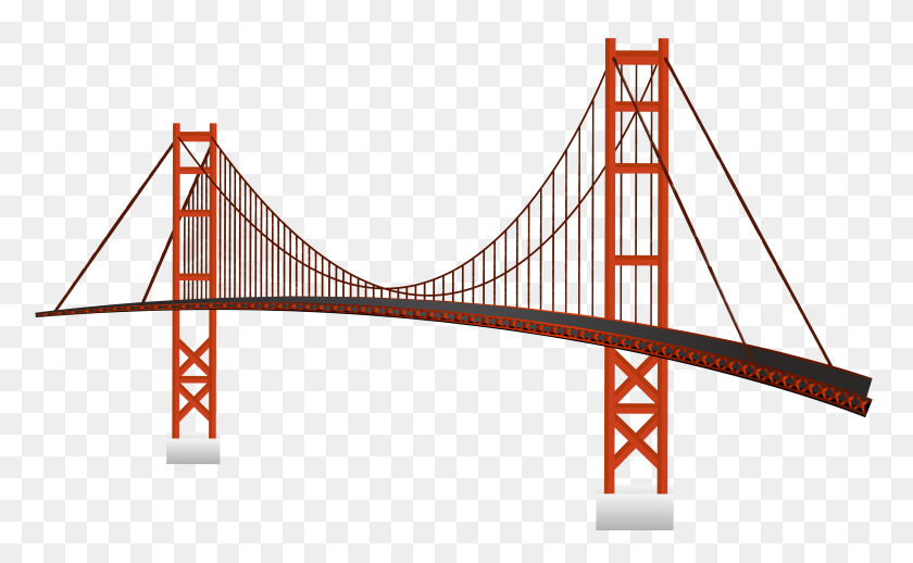 8000x4705 Мост Клипарт Бесплатная Библиотека Огромная Халява Скачать - Висячий Мост Клипарт
