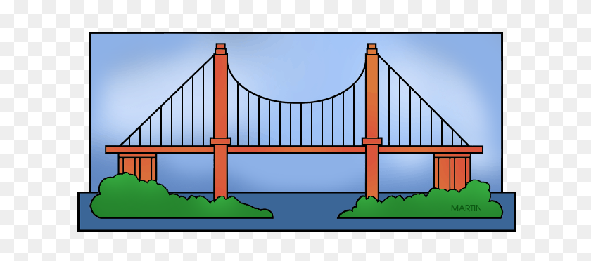 648x312 Bridge Clipart Silhouette - Golden Gate Bridge Clipart