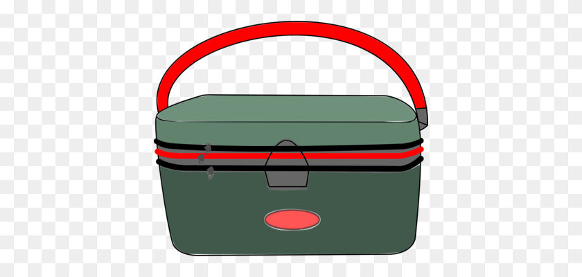 396x340 Briefcase Suitcase Drawing - Tackle Box Clipart