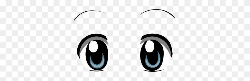 347x212 Bright Anime Eyes - Anime Eyes Clipart