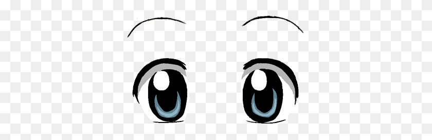 347x212 Bright Anime Eyes - Cartoon Eye PNG
