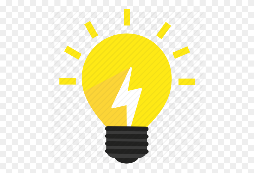 512x512 Brillante, Bombilla, Creativa, Energía, Idea, L Light Icon - Idea Icon Png
