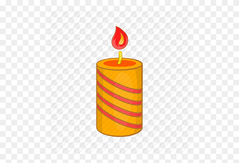 512x512 Bright, Burning, Candle, Cartoon, Fire, Flame, Light Icon - Cartoon Flame PNG