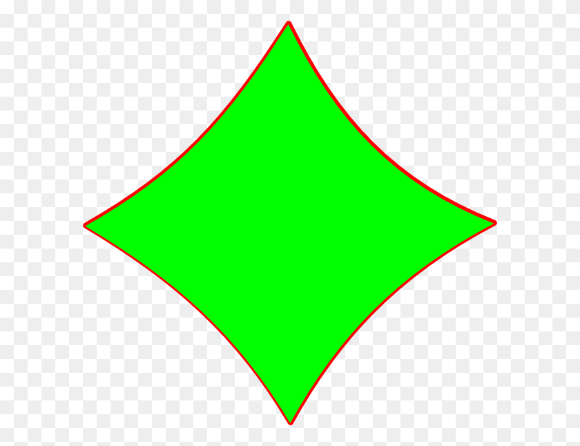 600x586 Ярко-Зеленый Рисунок В Форме Ромба Картинки - Клипарт В Форме Ромба