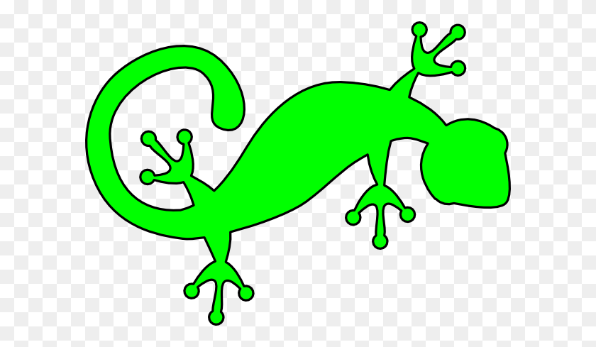 600x429 Gecko Verde Brillante Png Cliparts Para La Web - Gecko Png