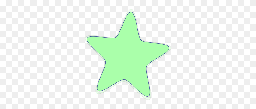 282x297 Bright Green Star Clip Art - Green Star Clipart