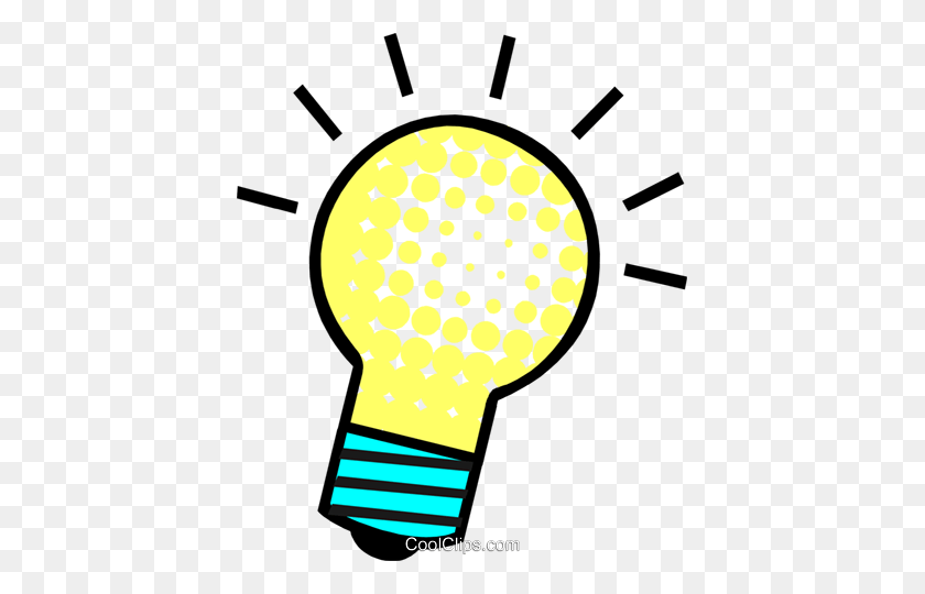 409x480 Bright Idea Light Bulb Royalty Free Vector Clip Art Illustration - Bulb Clipart