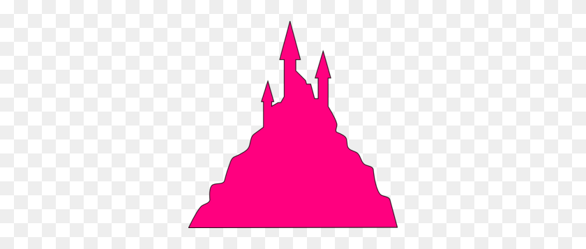 300x297 Bright Pink Clip Art - Princess Castle Clipart