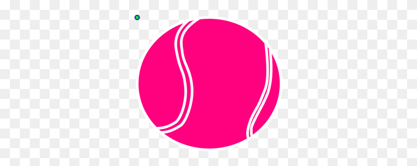 298x276 Bright Pink Tennis Ball Clip Art High Quality - Bouncing Ball Clipart