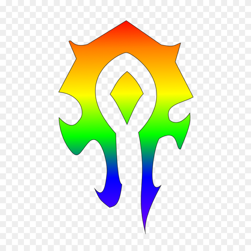 894x894 Bright Rainbow Horde Symbol - Horde PNG