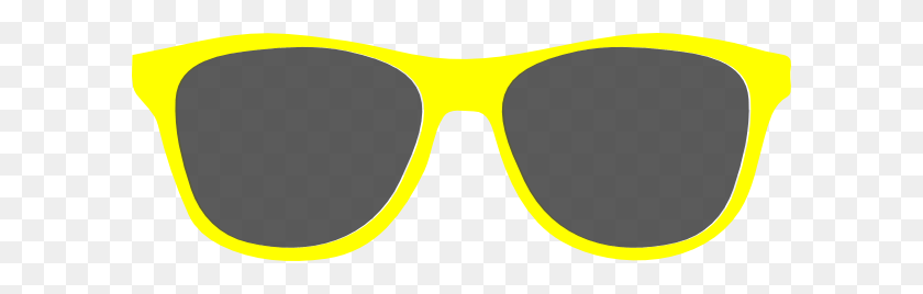 600x208 Bright Sunglasses Cliparts - Aviator Glasses Clipart
